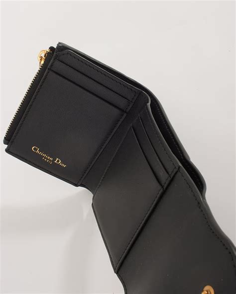 Saddle Lotus Wallet Dark Nude Grained Calfskin 